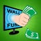 Trump Gofundme Political Fund For Us Mexico Wall Financing - 3d Illustration