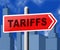 Trump Trade Tariffs On China As Levy And Penalty - 3d Illustration