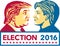 Trump Versus Clinton Election 2016