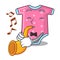 With trumpet cartoon baby clothes for the newborn