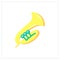 Trumpet flat icon