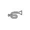 Trumpet line icon
