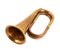 Trumpet musical instrument isolated