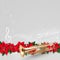 Trumpet with Red Poinsettia flower christmas ornament