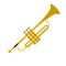 Trumpet simple flat icon