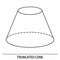Truncated Cone outline icon