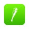 Truncheon icon green vector