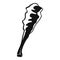 Truncheon icon, simple style