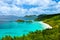 Trunk bay on St John island, US Virgin Islands