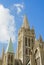 Truro Cathedral set agains a sunny blue sky.