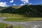 Truso Gorge near the Kazbegi city