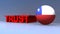 Trust with Chile flag on blue