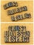 Trust honesty respect letterpress