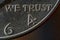 We Trust John Fitzgerald Kennedy 1964 Silver Half Dollar Close Up Macro