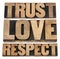 Trust, love and respect