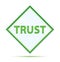 Trust modern abstract green diamond button