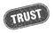 trust sign. trust grunge stamp.