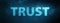 Trust special blue banner background