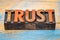 Trust in vintage letterpress wood type