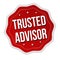 Trusted advisor label or sticker