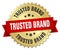 trusted brand 3d gold badge