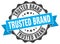 trusted brand seal. stamp
