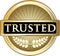 Trusted Golden Product Banner Label