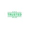 Trusted seller stamp icon vector design