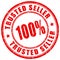 Trusted seller vector stamp