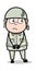 Trustful - Cute Army Man Cartoon Soldier Vector Illustration