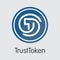 Trusttoken - Cryptographic Currency Illustration.