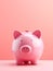 Trustworthy Piggy Bank Banking Symbol Vertical Illustration.