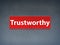 Trustworthy Red Banner Abstract Background