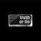 Truth or lie button on computer keyboard key