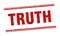 truth stamp. truth square grunge sign.