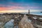 Trwyn Du Lighthouse at Penmon Point in Wales