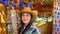 Trying on Cowboy hats in a western store in Boulder City