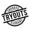 Tryouts rubber stamp