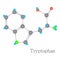 Tryptophan 3D molecule chemical science