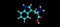 Tryptophan molecular structure isolated on black