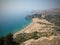 Tsambika beach is long and broad with fine, golden sand and dozens of colourful little flags the most beautiful beaches on Rhodes