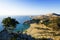 Tsampika beach in Greece - bird\'s eye view