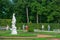 Tsarskoye Selo Pushkin. Saint-Petersburg. Russia. People near The Allegory of Peace Statue