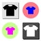 Tshirt. flat vector icon