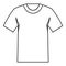 Tshirt icon, outline style