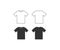 Tshirt icon set. Unisex Shirt vector
