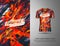 Tshirt sports grunge background for racing, jersey, cycling, fishing, football, gaming