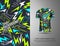 Tshirt sports modern camouflage design for racing, jersey, cycling, football, gaming
