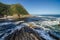 Tsitsikamma national park, landscape Indian ocean waves, rocks. South Africa, Garden Route