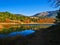 Tsivlou lake at the banks of Helmos mountain